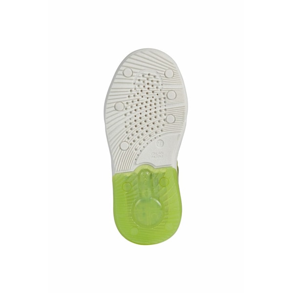 Geox Boys Grayjay Läderfodrade Sneakers 2.5 UK Marinblå/Lime Navy/Lime 2.5 UK