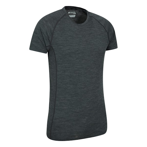 Mountain Warehouse Mens Summit Merino Wool T-Shirt (2-pack) Dark Grey M