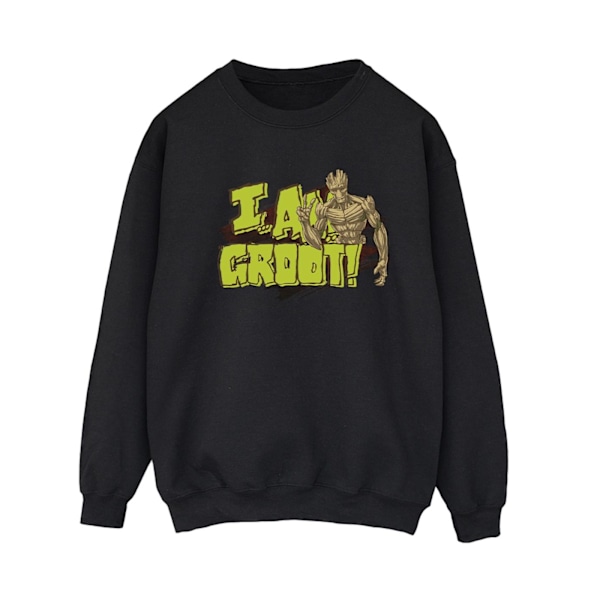 Guardians Of The Galaxy Dam/Damer I Am Groot Sweatshirt XL Black XL