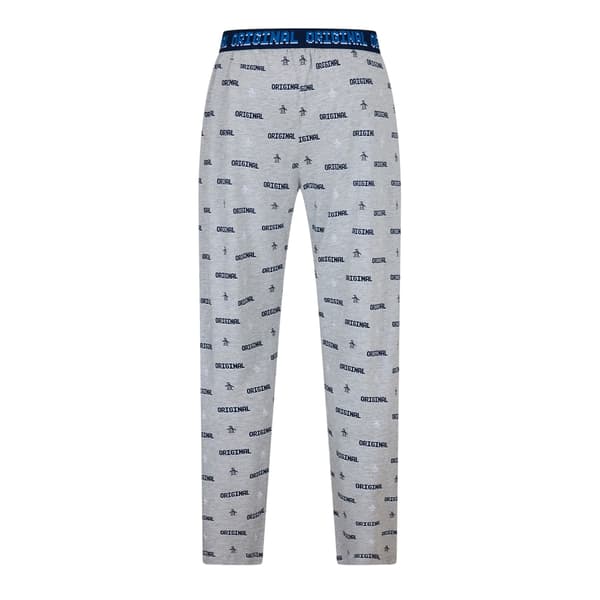 Original Penguin Herr Wordmark Regular Pyjama Byxor M Grå Grey M