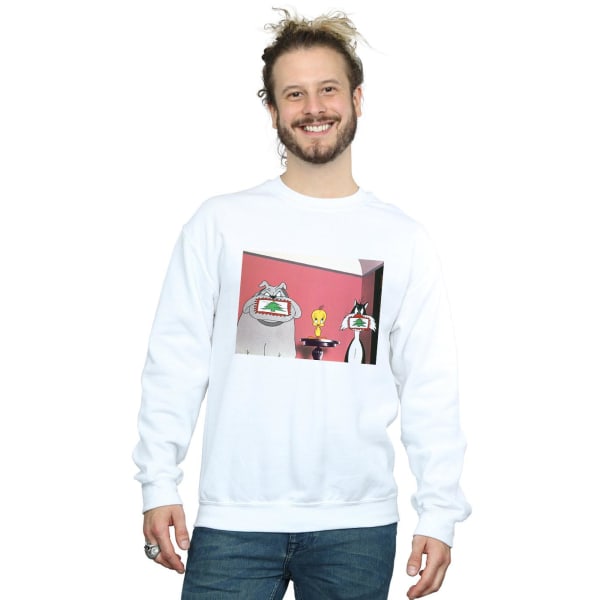 Looney Tunes Man Julvykort Sweatshirt S White White S