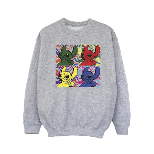 Disney Girls Lilo & Stitch Pop Art Sweatshirt 3-4 år Sport Sports Grey 3-4 Years