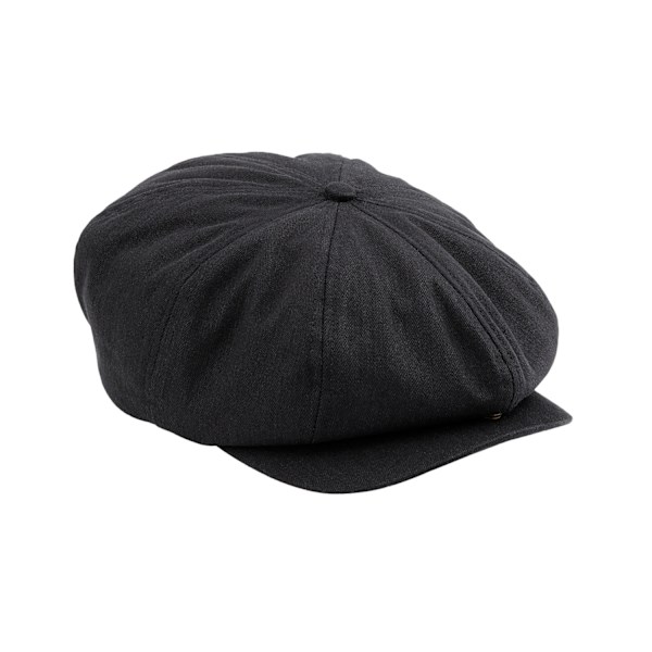 Beechfield Quilted Newsboy Cap S-M Svart Black S-M