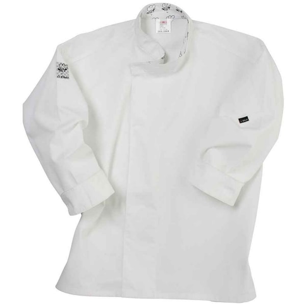 Le Chef Unisex Adult Academy Långärmad Kockrock XL Vit White XL