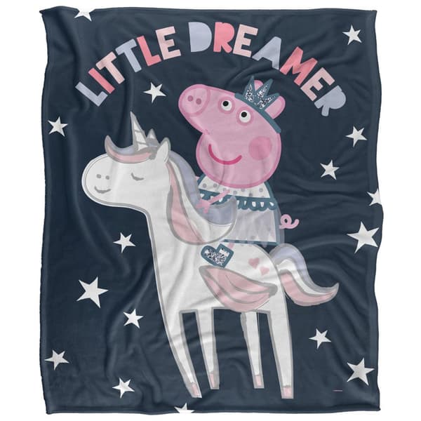 Greta Gris Lilla Drömmare Filt One Size Vit White One Size