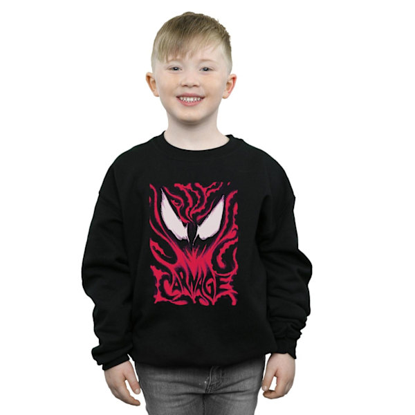 Marvel Boys Venom Carnage Sweatshirt 5-6 år Svart Black 5-6 Years