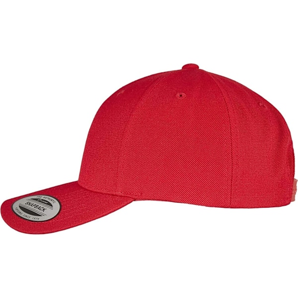 Yupoong Unisex Adult Flexfit 5 Panel Snapback Cap One Size Röd Red One Size