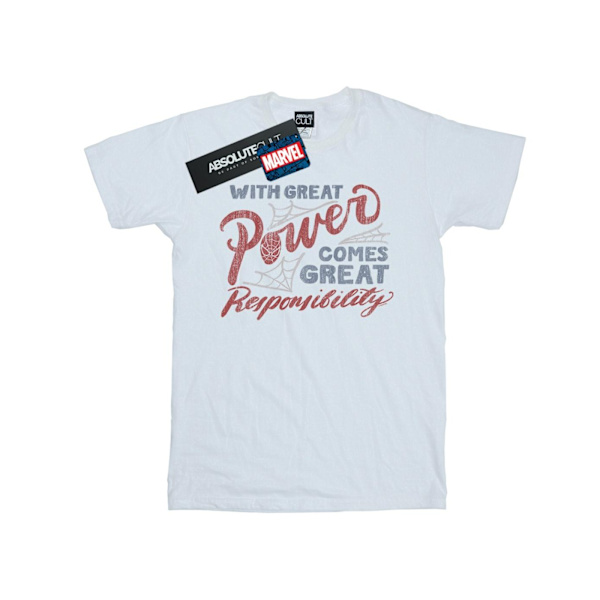 Marvel Herr Spider-Man Great Responsibility T-shirt 4XL Vit White 4XL