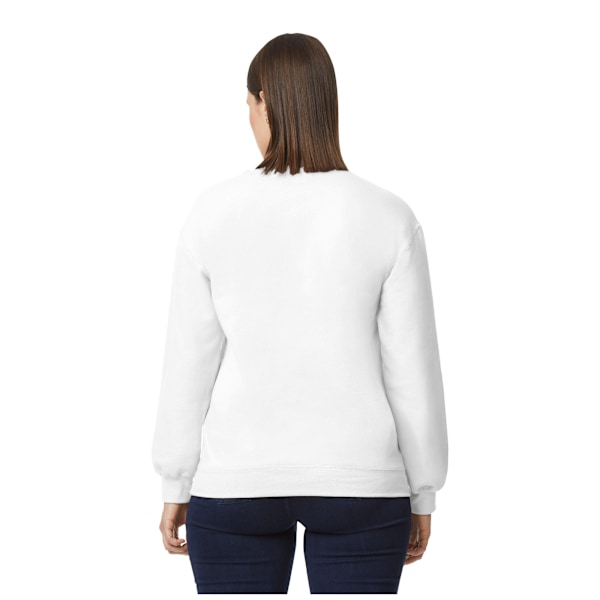 Gildan Unisex Adult Softstyle Plain Midweight Fleece Top 3XL Wh White 3XL