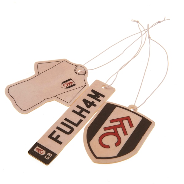 Fulham FC Icons Hängande Bilsluftfräschare (3-pack) One Size White/Black One Size