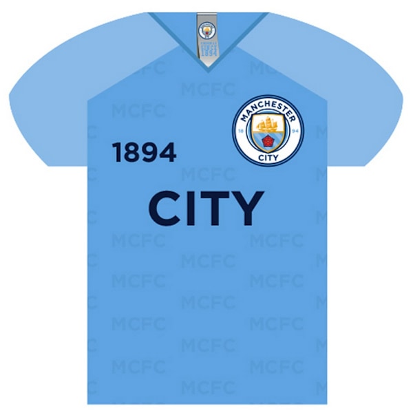 Manchester City FC tröjformad skylt One Size Blå Blue One Size