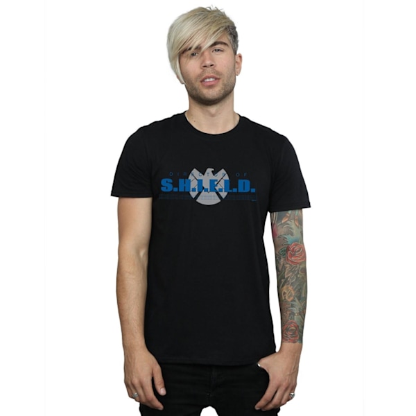 Marvel Mens Agents of S.H.I.E.L.D. Director Of S.H.I.E.L.D. T-S Black 4XL