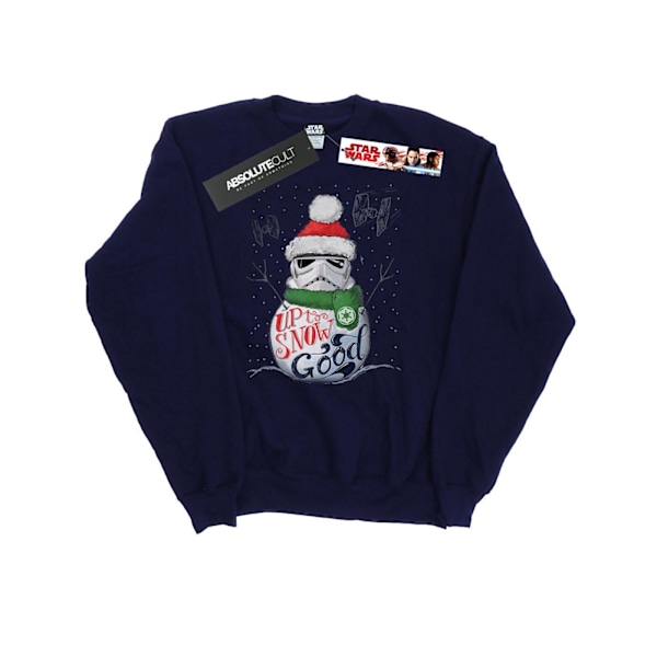 Star Wars Stormtrooper Up To Snow Good Sweatshirt XL Marinblå Navy Blue XL