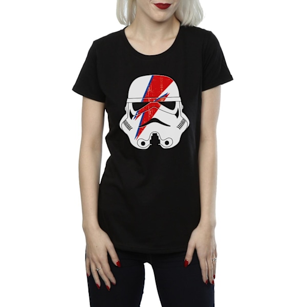 Star Wars Dam/Kvinnor Stormtrooper Glam Blixt Bult Bomull Black XS