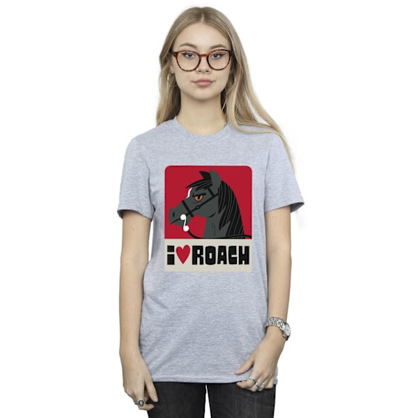 Netflix Dam/Damer The Witcher I Heart Roach Bomull Pojkvän Sports Grey XXL