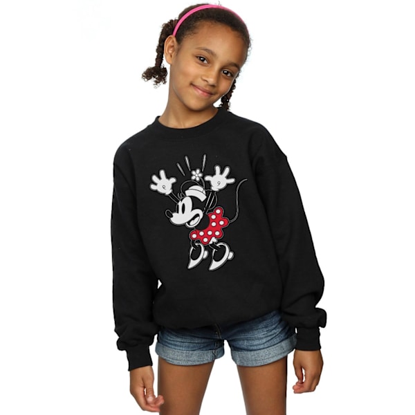 Disney Girls Minnie Mouse Surprise Sweatshirt 9-11 år Svart Black 9-11 Years