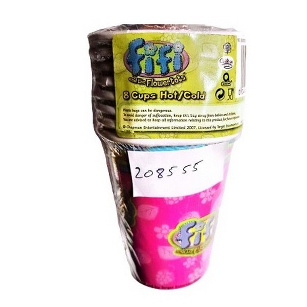 Fifi and The Flowertots Logo Party Cup (Pack om 8) One Size Mul Multicoloured One Size