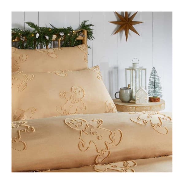 Duvet Day Ginger Bread Vändbart Mjukt Tuftat Påslakan Ginger King