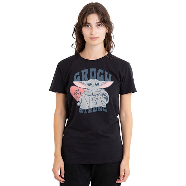 Star Wars: The Mandalorian Unisex Vuxen Min Kärlek Är Stark Baby Black S