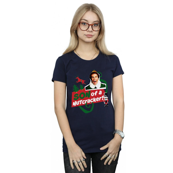 Elf Dam/Damer Son Of A Nutcracker Bomull T-Shirt M Marinblå Navy Blue M