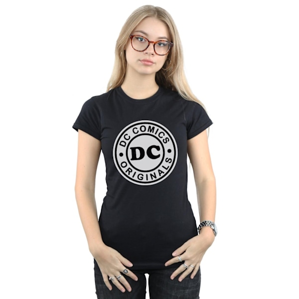 DC Comics Dam/Kvinnor DC Originals Logotyp Bomull T-shirt M Svart Black M