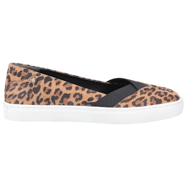 Hush Puppies Dam/Dam Tiffany Leopardmönstrade mockaskor i mocka 7 Brown 7 UK