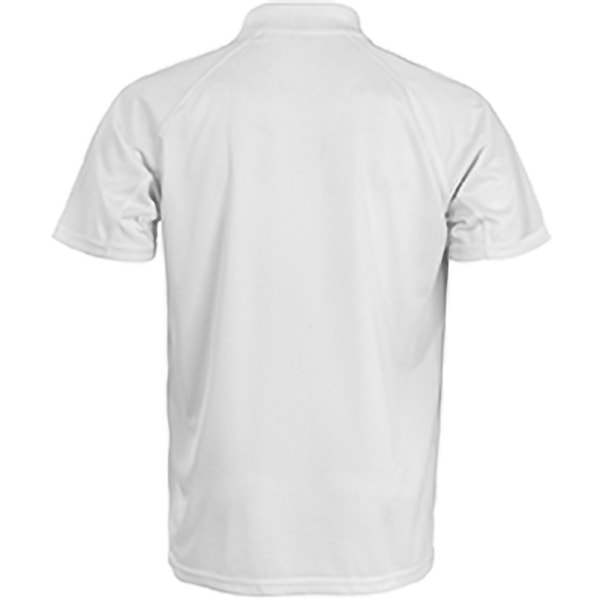 Spiro Impact Mens Performance Aircool Polo T-Shirt XXS Vit White XXS