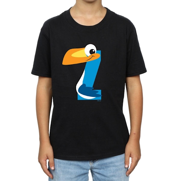 Disney Boys Alphabet Z Is For Zazu T-Shirt 12-13 År Svart Black 12-13 Years