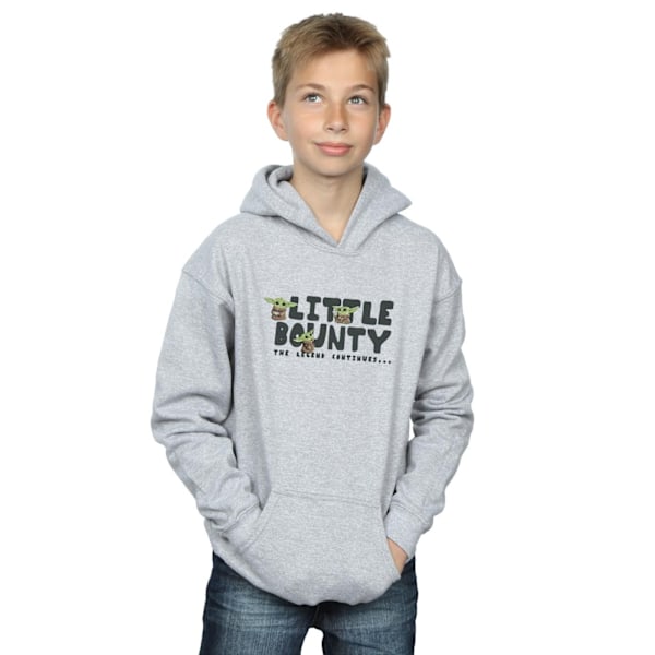 Star Wars The Mandalorian Boys Little Bounty Hunter Hoodie 9-11 Sports Grey 9-11 Years