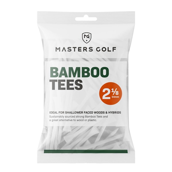 Masters Bambus Golftees (25-pack) 54mm Vita White 54mm