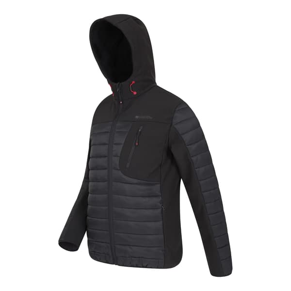 Mountain Warehouse Turbine II Vadderad Softshelljacka för Män 4XL Black 4XL