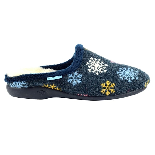 Lunar Dam/Dam Juniper Snowflake Tofflor 7 UK Blå Blue 7 UK