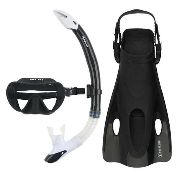 Aquasphere Barn/Barn 2024 Nabul Snorkel Set L-XL Svart Black L-XL