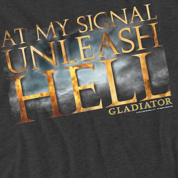 Gladiator Unisex Vuxen Unleash Hell T-Shirt M Kolgrå Charcoal M