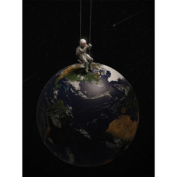 Nicebleed Earth Is My Playground Canvas Print 80cm x 60cm Svart Black 80cm x 60cm