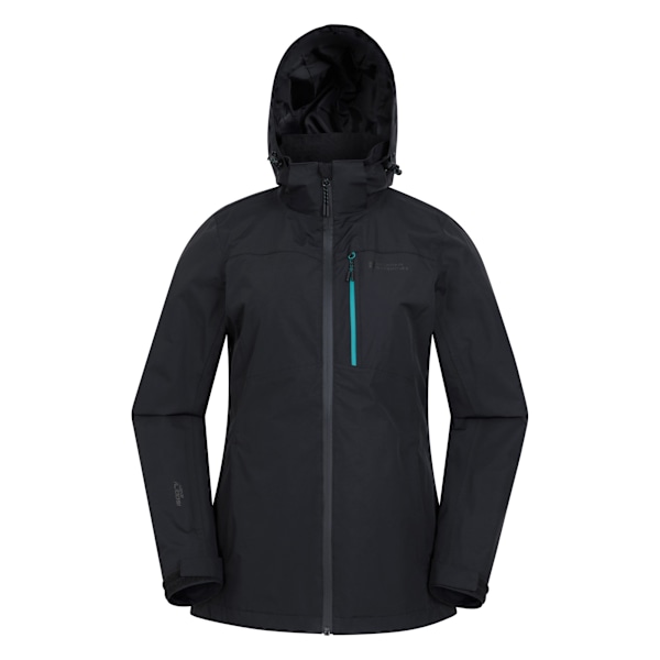 Mountain Warehouse Dam/Dam Rainforest II Extrem Vattentät Jet Black 6 UK