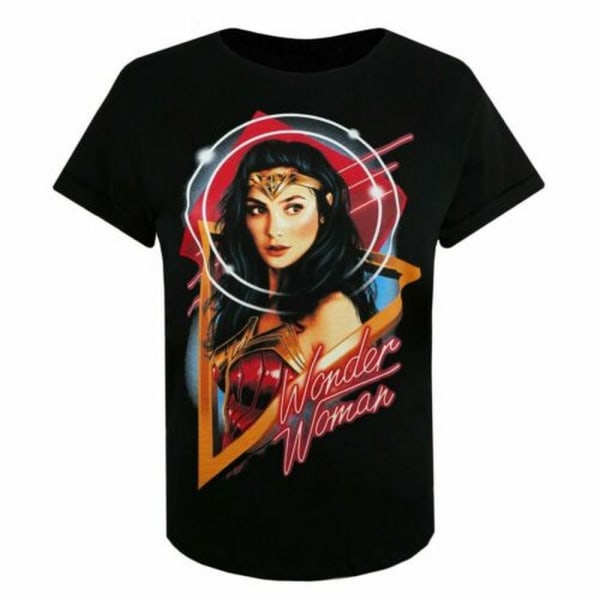 Wonder Woman Triangel T-shirt för kvinnor/damer XL Svart Black XL