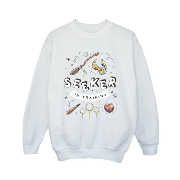 Harry Potter Boys Seeker In Training Sweatshirt 3-4 år Vit White 3-4 Years