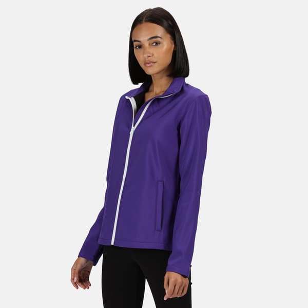Regatta Professional Dam/Dam Softshelljacka för Tryck Purple/White 10 UK