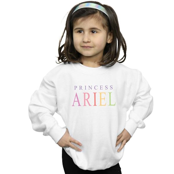 Disney Girls The Little Mermaid Ariel Graphic Sweatshirt 12-13 White 12-13 Years