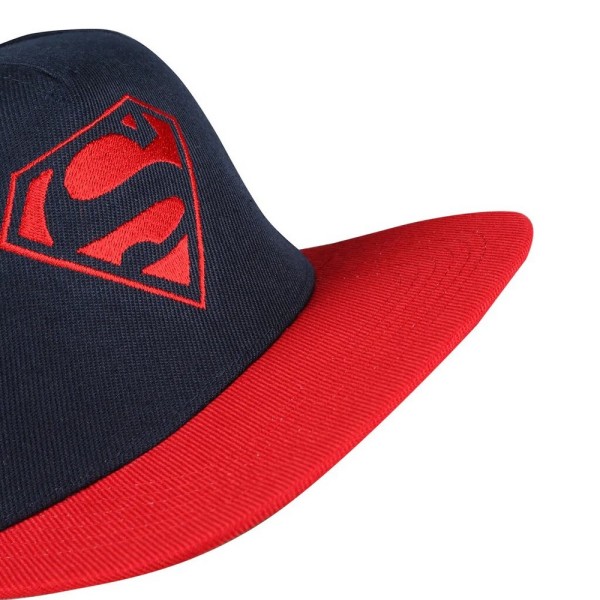 Superman Mens Logotyp Snapback Cap One Size Marinblå/Röd Navy/Red One Size
