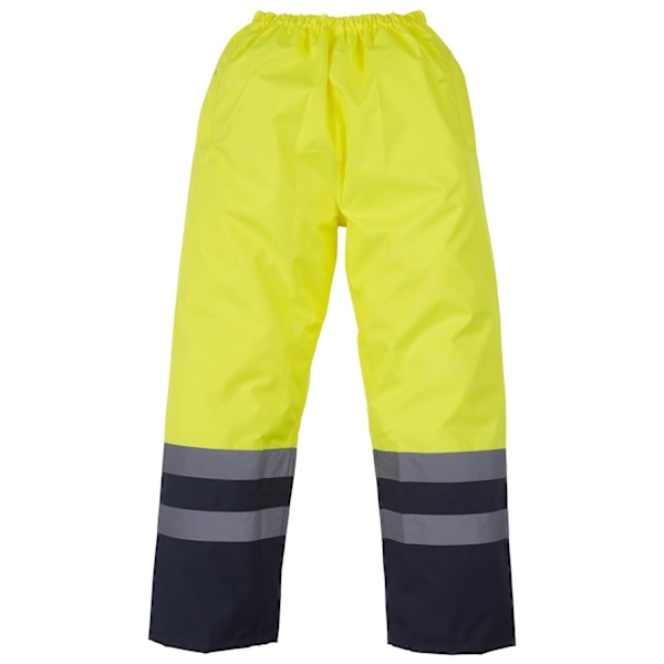 Yoko Hi Vis Vattentäta Överbyxor för Herr (2-pack) L Gul/ Yellow/ Navy L