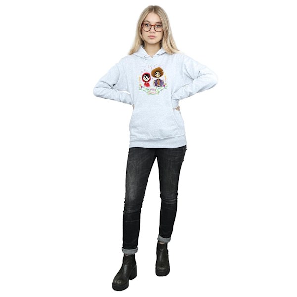 Disney Dam/Kvinnor Coco Miguel Och Hector Hoodie XXL Heather Heather Grey XXL