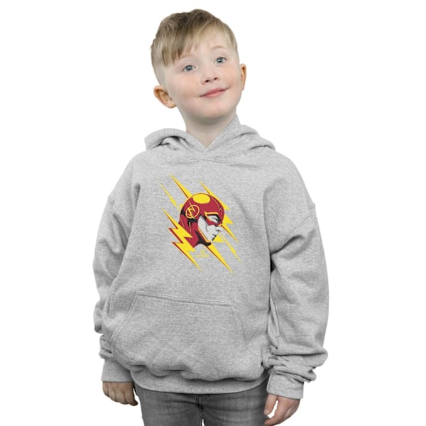 DC Comics Boys The Flash Lightning Portrait Hoodie 12-13 år Sports Grey 12-13 Years