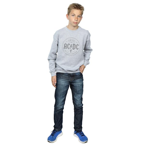 AC/DC Boys Rock N Roll Damnation Svart Sweatshirt 5-6 År Spo Sports Grey 5-6 Years