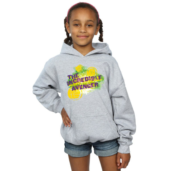 Marvel Girls Hulk Incredible Avenger Hoodie 9-11 år Sports G Sports Grey 9-11 Years