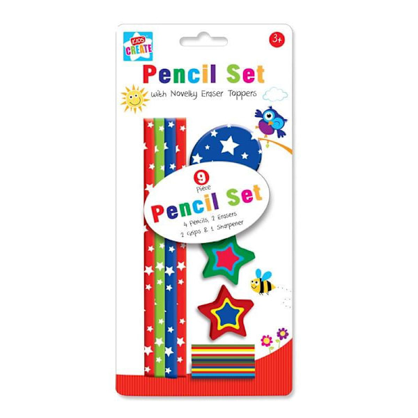 Kids Create Stars Blyertspenneset (Förpackning om 9) En Storlek Flerfärgad Multicoloured One Size