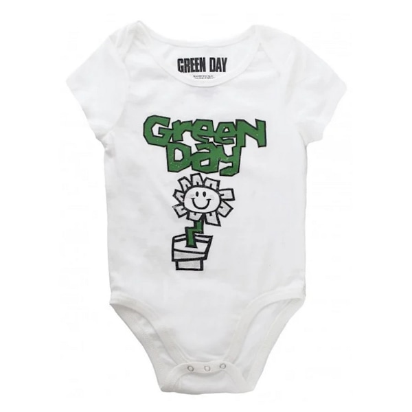 Green Day Baby Flower Pot Babygrow 24 månader Vit White 24 Months