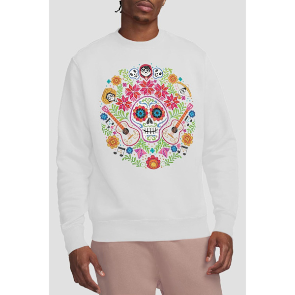 Coco Unisex Vuxen Day Of The Dead Ernesto Miguel Hector Patch S White L
