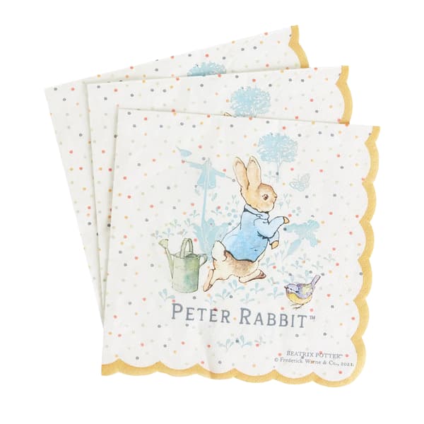Peter Rabbit Klassiska Engångsservetter (16-pack) En Storlek Vit White/Multicoloured One Size